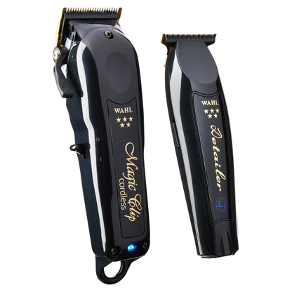 WAHL BARBER COMBO CORDLESS BLACK MAGIC CLIP + DETAILER