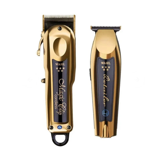 WAHL TONDEUSE SET MAGIC CLIP CORDLESS + DETAILER GOLD
